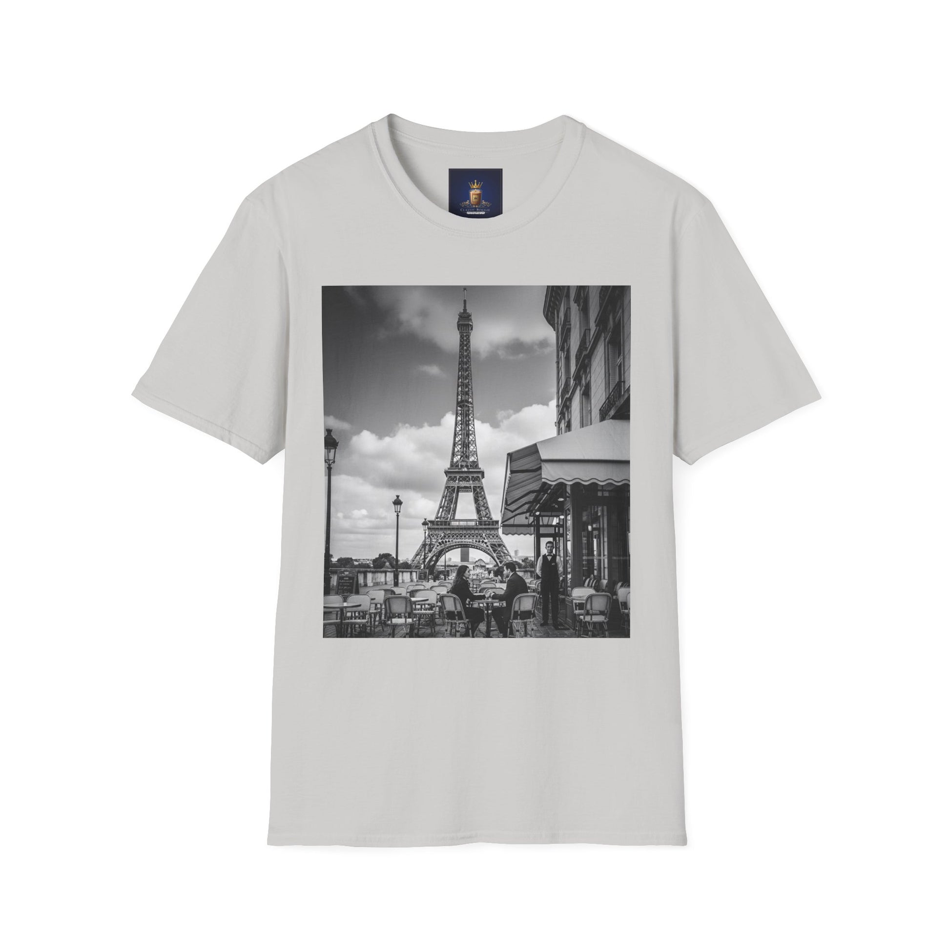 Eiffel Tower Unisex Softstyle T-Shirt, Fashion Tee for Travelers, Parisian Vibe, Great for Gifts, Casual Wear, Holiday Apparel