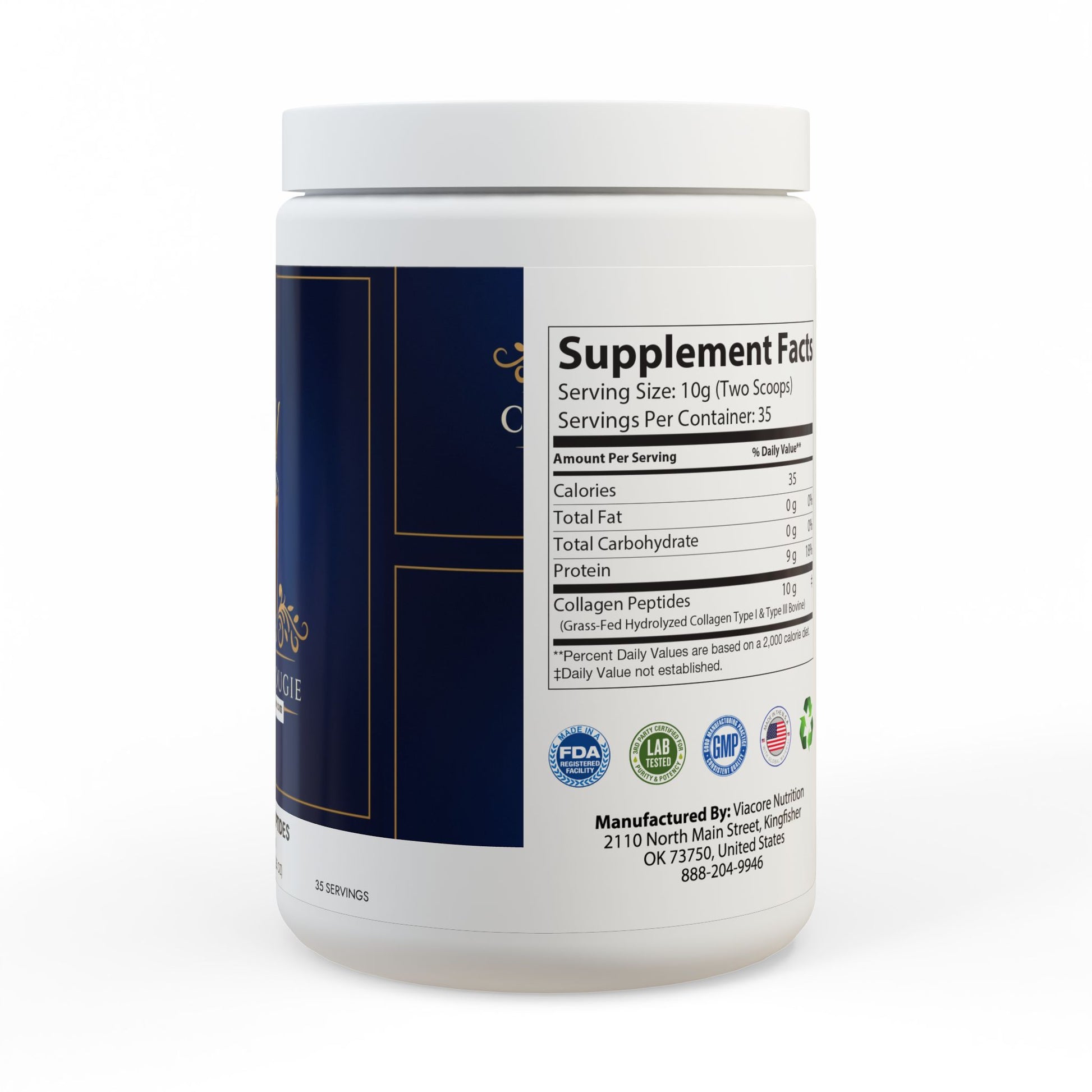 Collagen Peptides Type I & III Supplement (350g, 12.3oz)