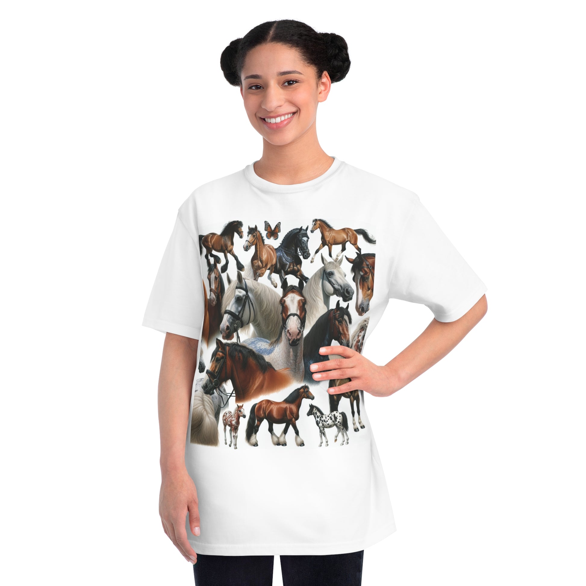 Organic Horse Lover T-Shirt | Gift for Equestrian Enthusiasts, Farm Apparel, Animal Art Tee, Nature Lover Gift, Casual Wear