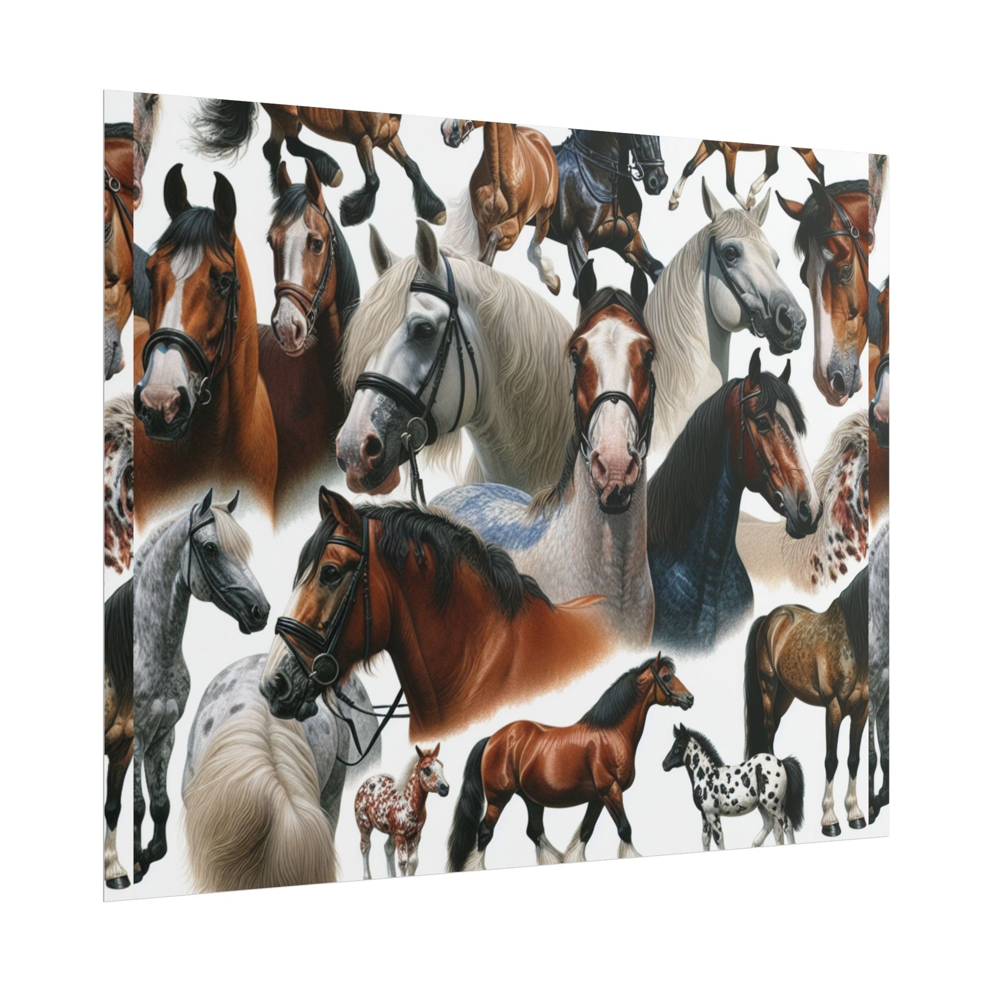 Equestrian Art Prints, Horse Lover Decor, Animal Poster, Equine Wall Art, Gifts for Equestrians