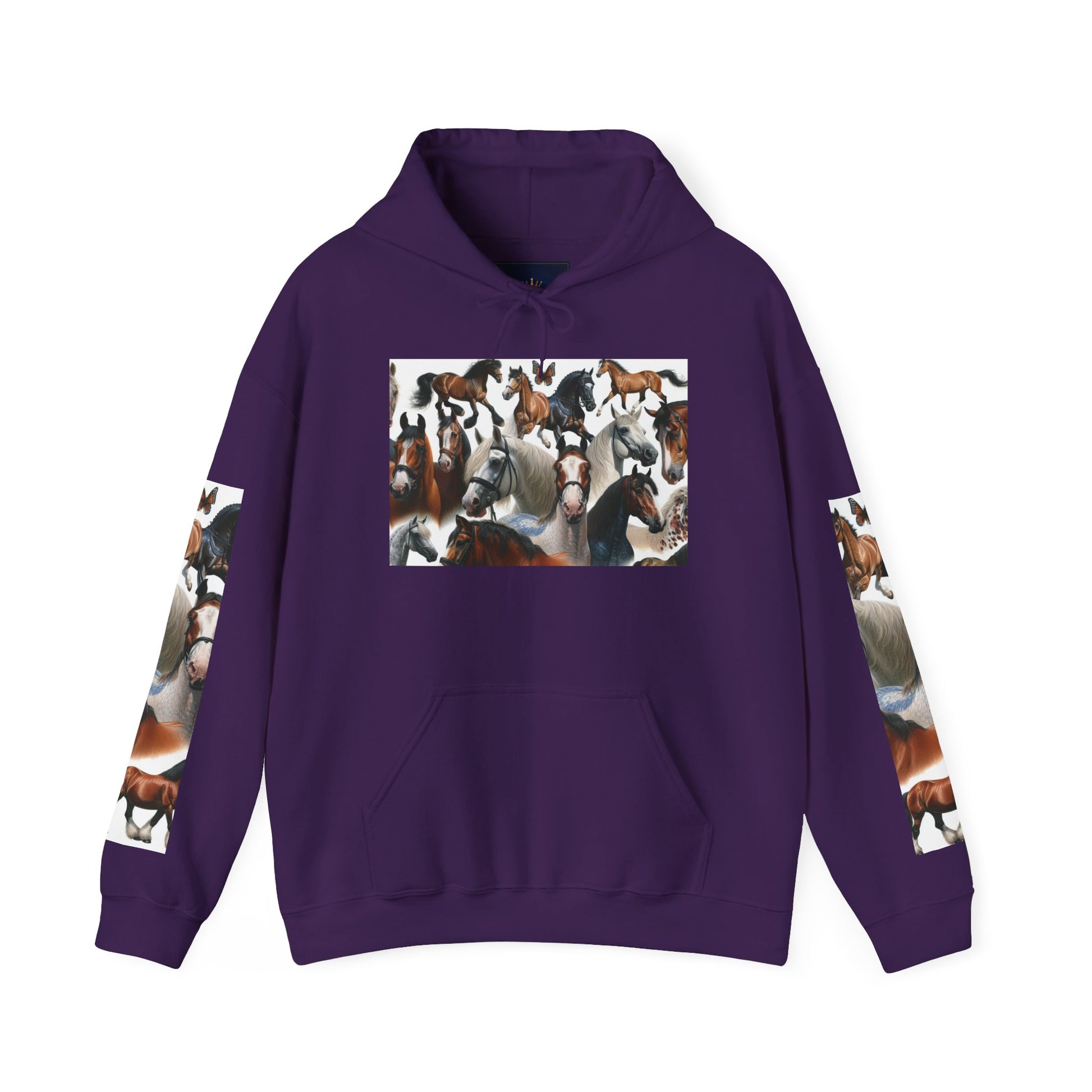Horse Lover's Unisex Heavy Blend Hoodie, Cozy Equine Sweatshirt for Equestrians, Gifts for Horse Enthusiasts, Ideal for Animal Lovers