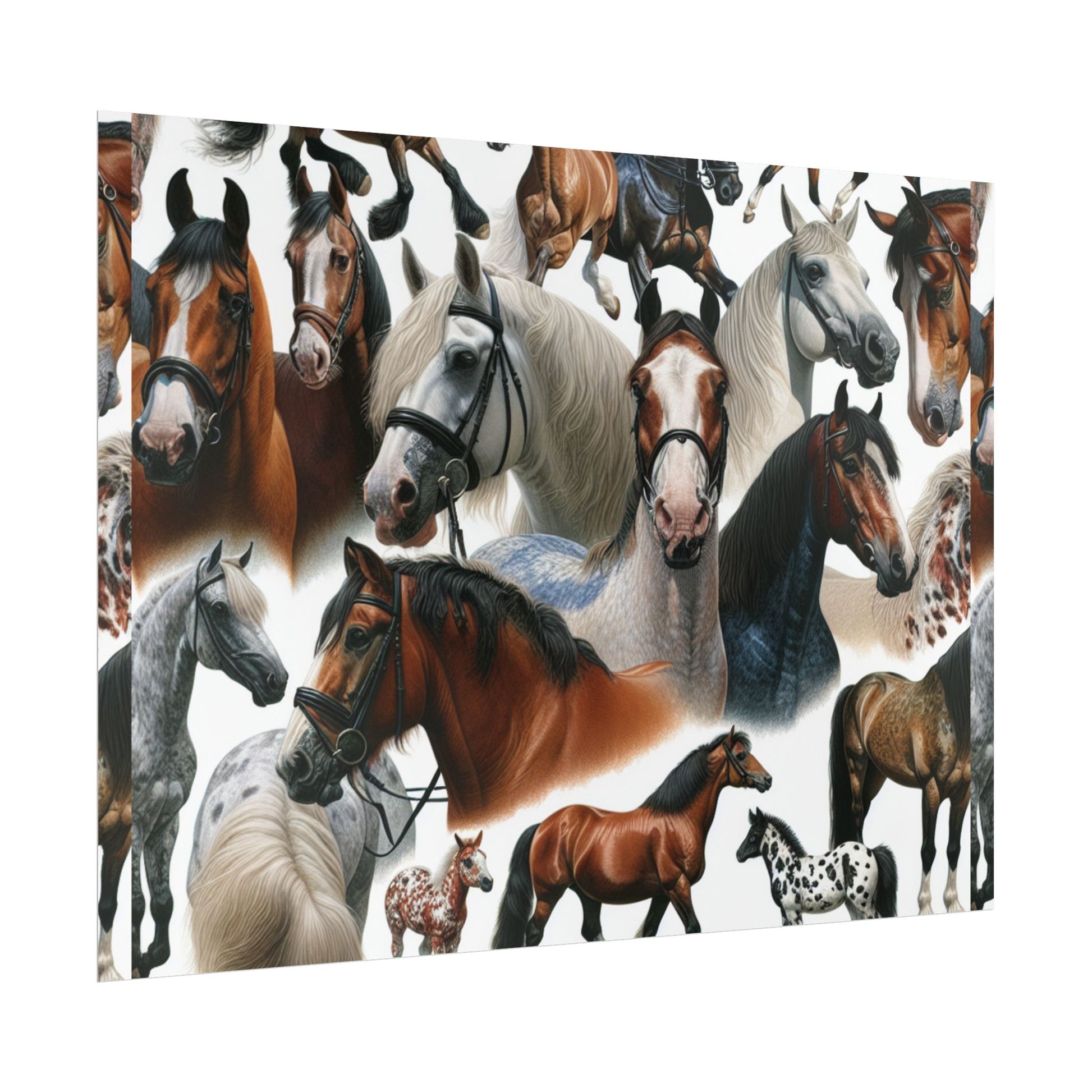 Equestrian Art Prints, Horse Lover Decor, Animal Poster, Equine Wall Art, Gifts for Equestrians