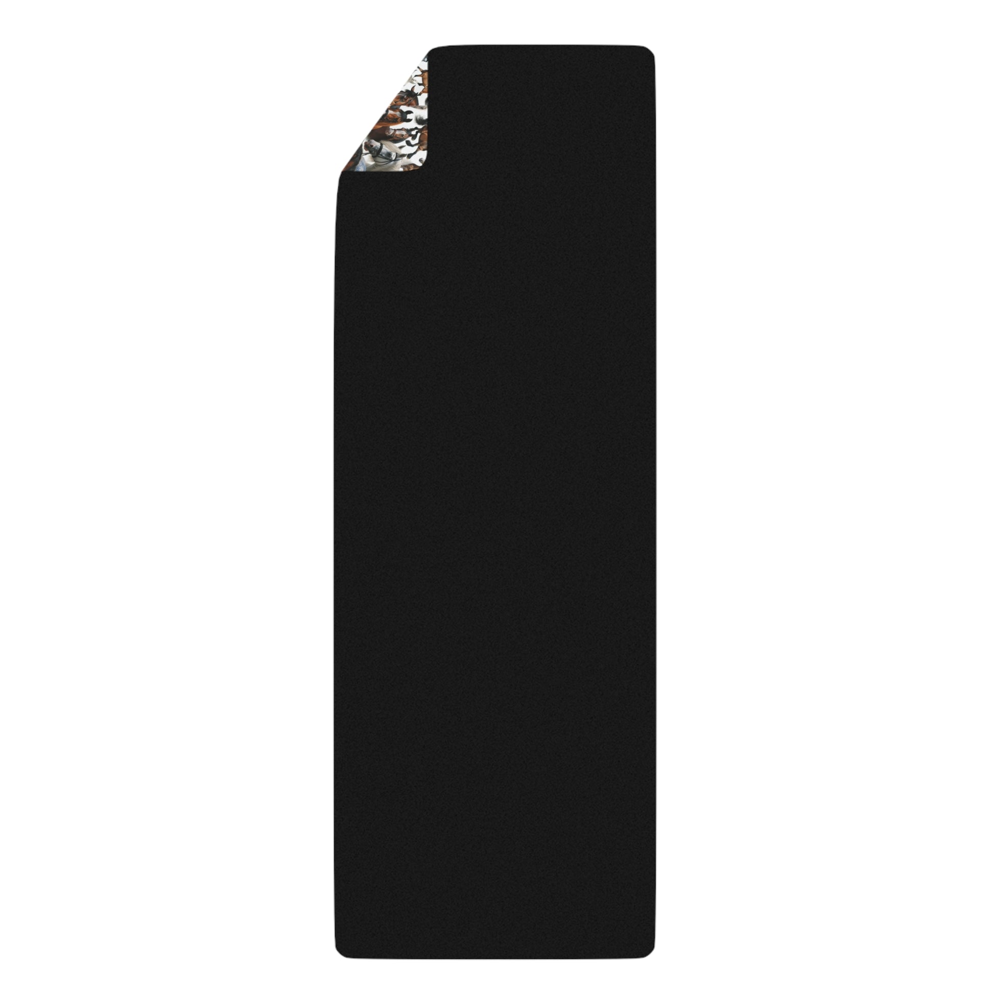 Horse Lover's Rubber Yoga Mat, Non-Slip Exercise Mat, Pet-Themed Fitness Gear, Yoga Accessories for Horse Owners, Gift for Animal Lovers